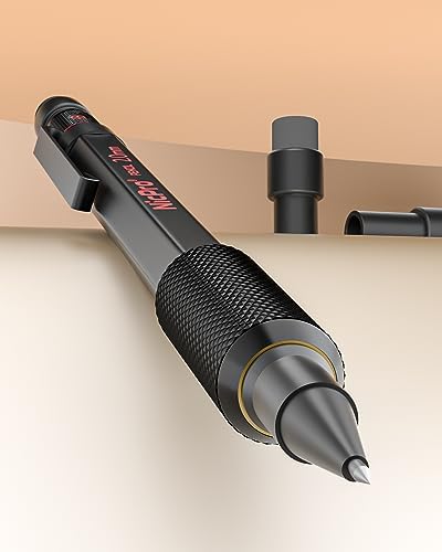 Nicpro 2mm Metal Mechanical Pencils Set with Case, 3 Pack Black