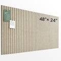 Large Felt Bulletin Board 48" x 24", Tan