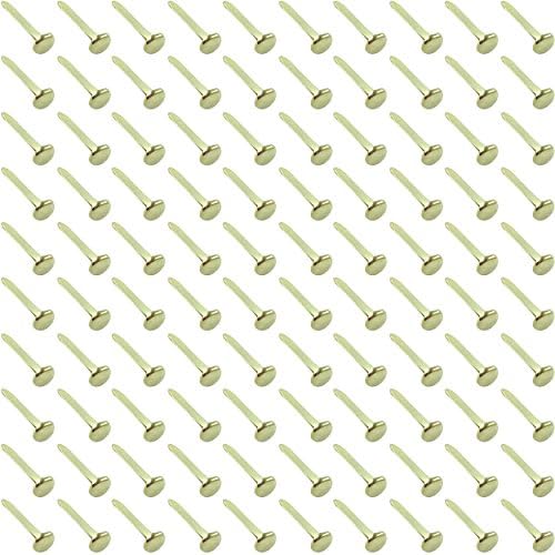 Clipco Paper Fasteners Large 1-Inch Brass Plated (100-Pack)