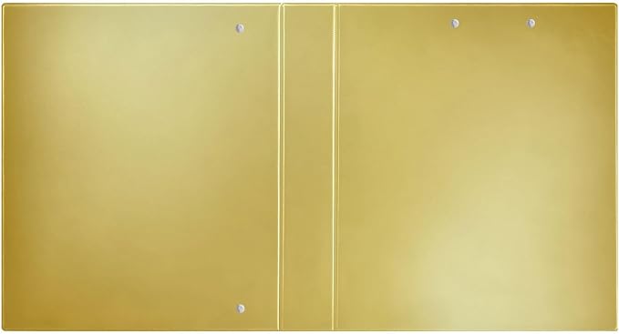 3 Ringed Binders 1.5" Binders with Pocket Cover 1/2 Pack School Binder 200 Sheets Gradient Gold