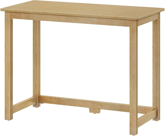 Plank+Beam Classic Desk, 40 Inch, Natural | Wooden Writing Desk, Non-Toxic Finishes, Large Desk Space, Engineered Wood, Matching Style, Solid Wood