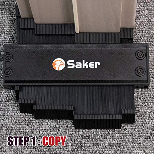 Saker Contour Gauge Profile Tool 5 Inch Black