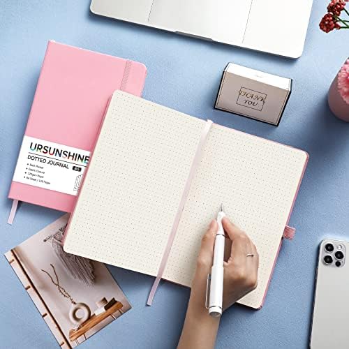 Dotted Journal/Notebook - Dot Grid Hard Cover Notebook, 5.3'' x 8.26''