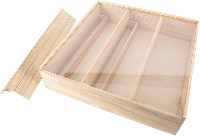 Wooden Figurine Display Case,House-Shaped Cabinet with 2 Movable Shelves | 3-Tier,Dust-Proof Acrylic Door for Collectibles Toys Figures Souvenirs (19.49x4.72x22.05 inches)
