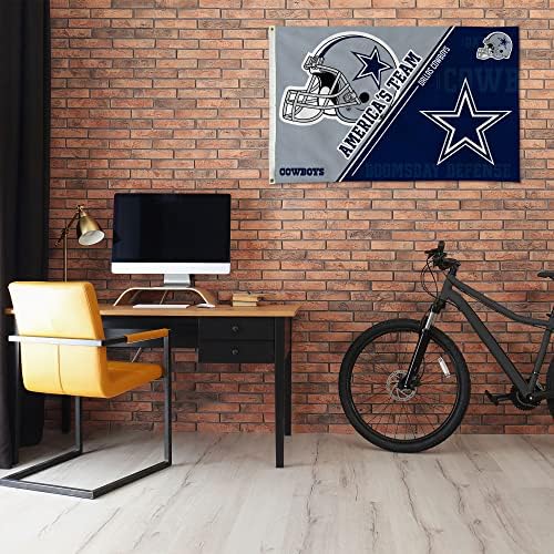 NFL Rico Industries Standard 3' x 5' Banner Flag Single Sided - Indoor or Outdoor - Home Décor