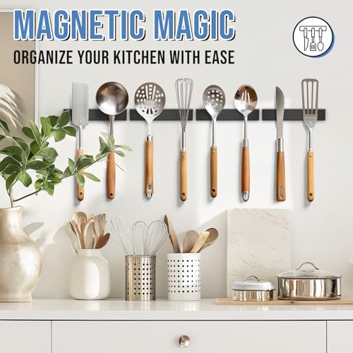 FINDMAG 12 Pack Black Rare Earth Neodymium Bar Magnets, 2.36x0.39x0.12in