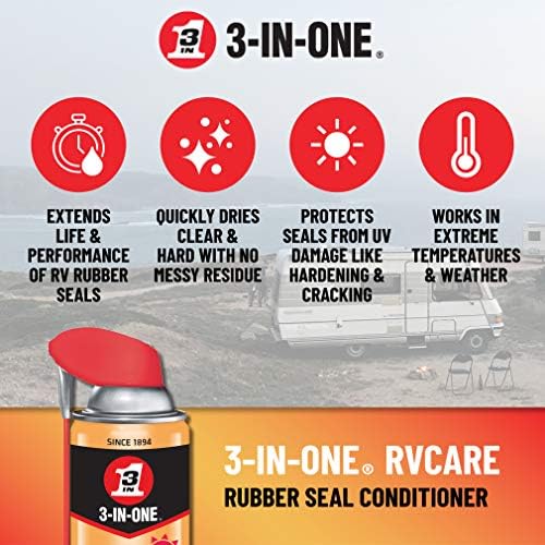 3-IN-ONE RVcare Rubber Seal Conditioner with SMART STRAW SPRAYS 2 WAYS, 11 OZ
