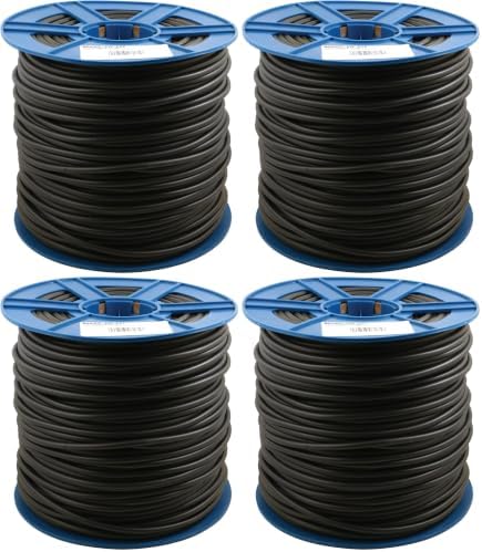 Prime-Line P 8123 Black Foam Screen Spline, 0.145 in. x 500 ft. Roll, Polyethylene Material, Flexible Foam Core, Smooth Finish, Easy to Install, 0.145 (Pack of 4)