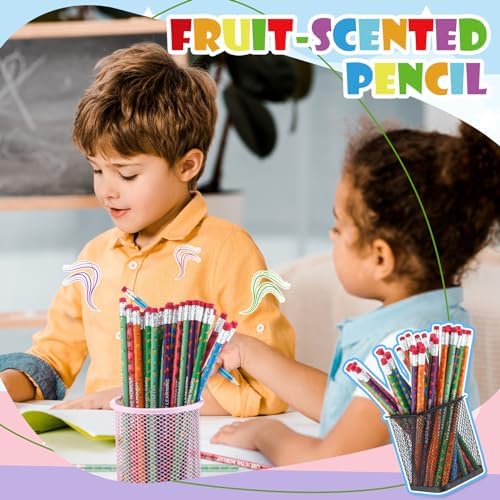 Gersoniel 24 Pcs Scented Pencils Bulk for Kids, Inspirational