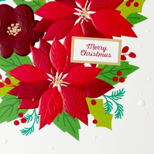 Hallmark Christmas Cards, Assorted 48-Pack with Organizer Box (Holly)