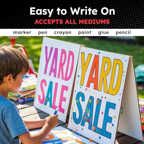 Hygloss White Poster Board 11 x 14-25 Count Bulk Pack, 10 Pt. Thickness