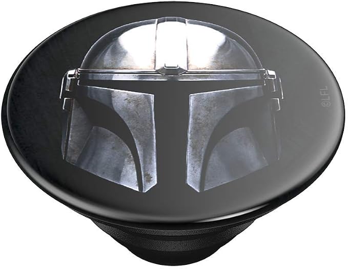 PopSockets Adhesive Phone Grip, Holder- Mandalorian Gloss | Secure Comfortable Hold, Anti-Drop, Kickstand, Star Wars, Grogu, Electronic Accessories, For iPad/Kindle/iPhone/Android