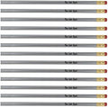100 Personalized Custom Printed Pencils. USA Made. PMA Certified – Silver