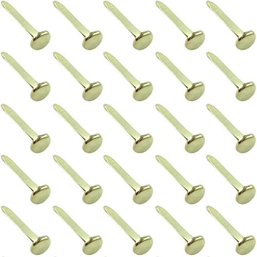 Clipco Paper Fasteners Large 1-Inch Brass Plated (100-Pack)