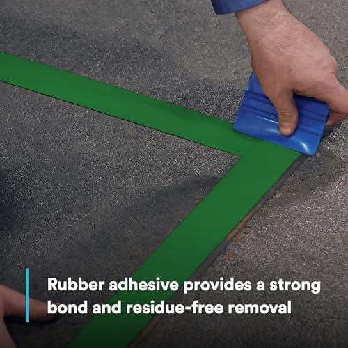 3M Durable Floor Marking Tape 971, Green, 4 in x 36 yd, 17 mil, 1 Roll