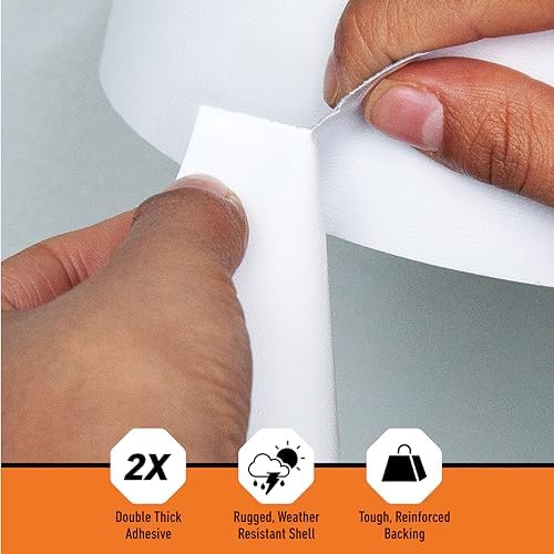 Gorilla Tape, White Duct Tape, 1.88" x 30 yd, White | (Pack of 12)