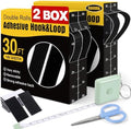 Navona 2 Boxes Heavy Duty Hook and Loop Strips with Adhesive, 60Ft x 1 Inch