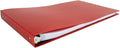 11x17 Binder Poly Panel Featuring a 1" Round Ring Red