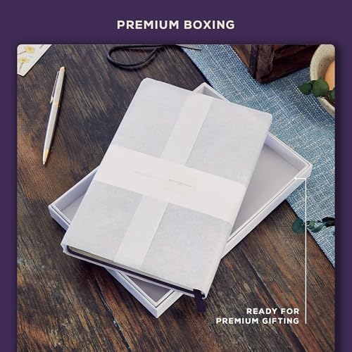 BEECHMORE BOOKS A5 5x8 Lined Leather Journal For Men, 120 GSM with Gift Box