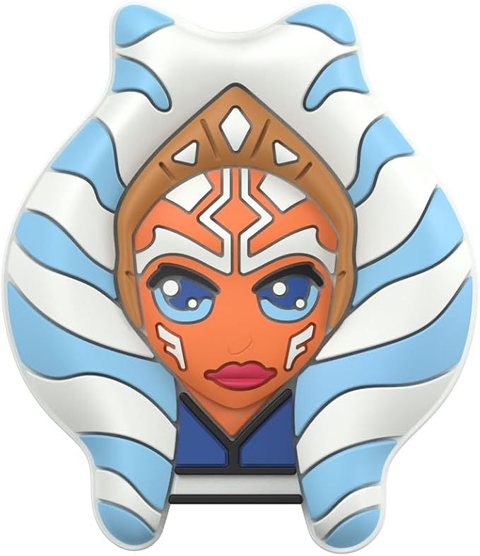 PopSockets Adhesive Phone Grip, Holder- Ahsoka Tano | Secure Comfortable Hold, Anti-Drop, Kickstand, Star Wars, Grogu, Fun, Cool, Unique