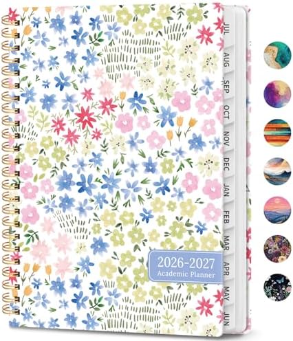 Planner 2026-2027, Weekly & Monthly Academic Calendar, Jul 2026 – Jun 2027