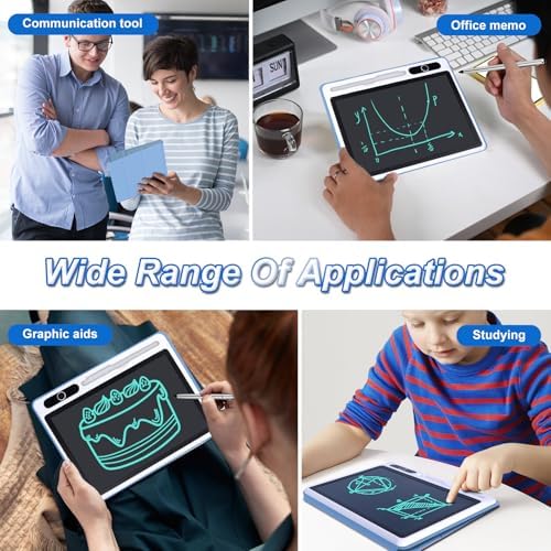10 Inch LCD Writing Tablet Electronic Reusable Board with Cover for Adults
