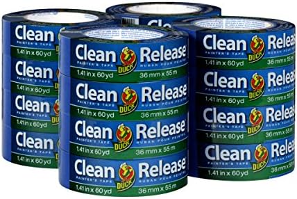 Duck Clean Release Blue Painters Tape, Masking Tape for Paint Projects, 1.5 in (1.41 in x 60 yd) 16-Pack, 284373