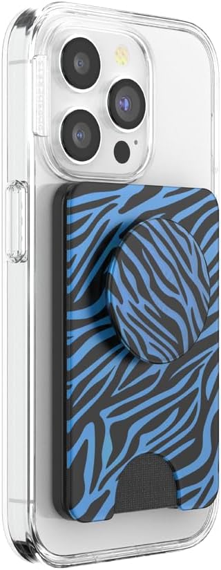 PopSockets Phone Wallet for MagSafe with Grip- Zed | PopWallet, Holds 3 Cards, Magnetic, Removable, Secure, Fun, Cool, Unique, Phone, Women