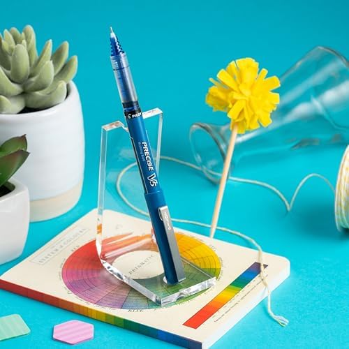 Pilot Precise V5, Extra Fine Point 0.5 mm Blue Pens, Blue, Pack of 12