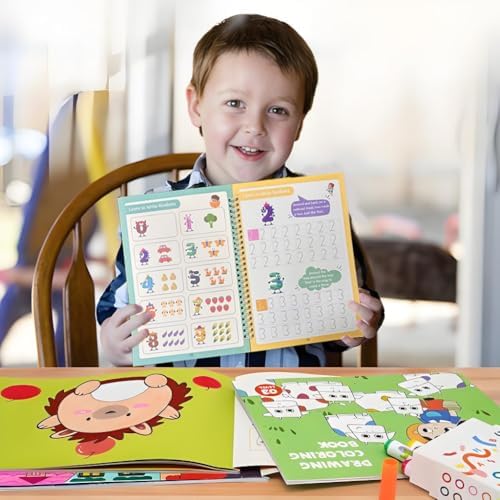 Magic Grooved Writing Practice Books, Reusable Handwriting Workbook