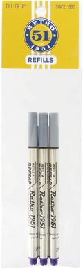 Retro 51 Fountain Pen Refills, Purple, 3-Pack (REF56P-B)