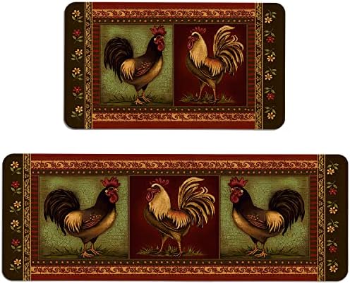 Kitchen Rugs and Mats Set of 2,Floor Mats for Home Kitchen Decor Mat