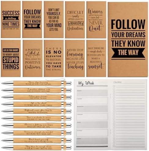 Spakon 40 Set Bulk 2026-2027 Pocket Planners with Pen Small Daily Weekly Planner Journal to Do List Goal Notepad Back to School Gifts for Teacher Student Staff Employee Coworker Volunteer Appreciation