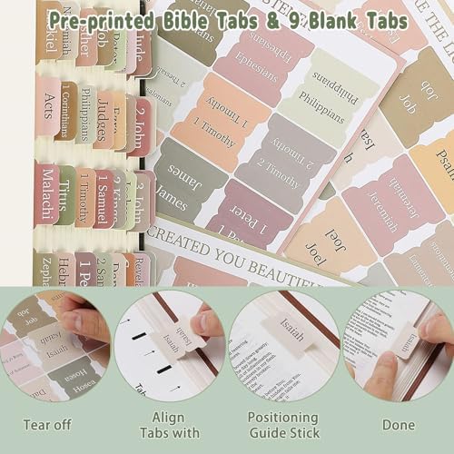 HRFGWDD 96-Piece Bible Study Supplies, Journaling Kit for Women, Green