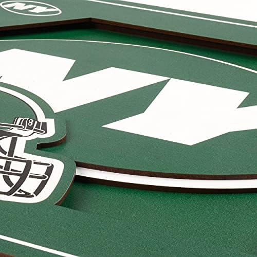 YouTheFan NFL New York Jets 3D Logo Series Wall Art