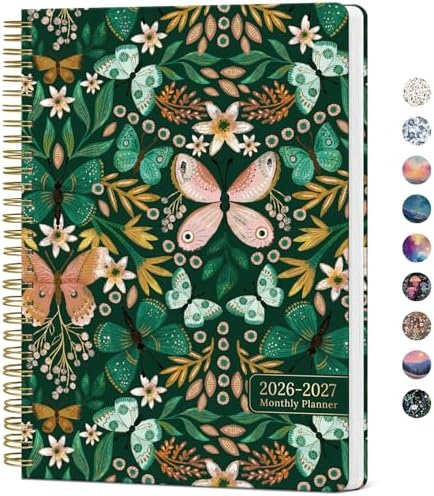 Monthly Planner 2026-2027, 18-Month Aesthetic Calendar, Jul 2026-Dec 2027