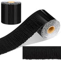 Zonon 65.6 Ft Black Fringe Bulletin Board Border Farmhouse Classroom Decor
