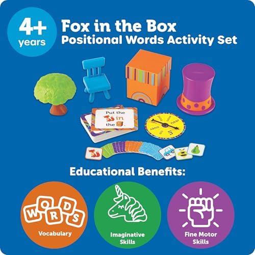 Learning Resources Fox in The Box Positional Words Activity Set