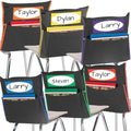Really Good Stuff Store More Grouping Color Chair Pockets, 6-Pack, Black