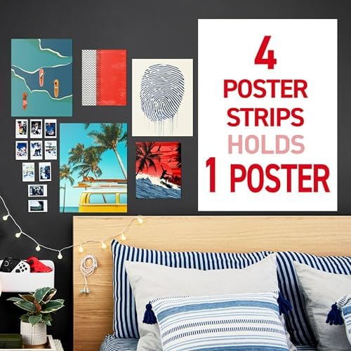 Command Poster Strips Value Pack, White, 256 Strips/Pack