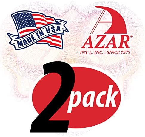 Azar Displays 252378-2PK Brochure Holder 8.5"x11", Acrylic Desk Organizer, Three Tier Document, Magazine & Sign Holder, Wall Mount Desk Accessories (2-Pack)