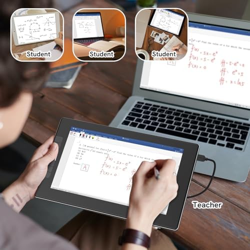 VEIKK VK1200 11.6 inch Drawing Tablet with Screen, 8192 Levels Pressure Battery-Free Pen, Tilt Function, 6 Shortcut Keys, for Artists, Students, and Beginners