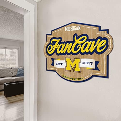 YouTheFan NCAA Officially-licensed FanCave 3D wall art - ready-to-hang, 3D multi-layered construction - floating wall mount design - Perfect fan gift