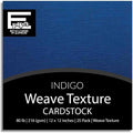INDIGO—12x12 Textured Cardstock | 80lb Textured Blue Scrapbook Paper | Premium Cardstock for Cricut Cutting | 25 Sheets