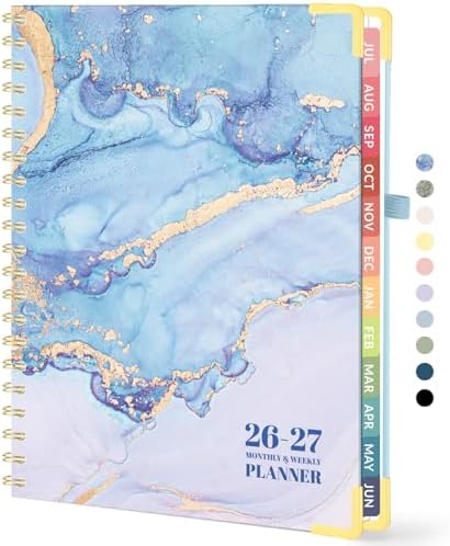 Forvencer Academic Planner 2026-2027, Weekly & Monthly Hardcover Planner A4