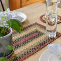 Homespice Highland Jute Braided Table Runner, Rect 8x28 Set of 2