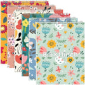 Maitys 6 Pcs Steno Spiral Notebooks, Multicolor, Flowers Style