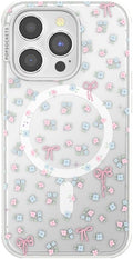 PopSockets iPhone 14 Pro Phone Case with MagSafe, Wireless Charging Compatible, Bow - Bows & Blooms