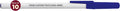DISCOUNT PROMOS Custom Value Stick Pens Set of 10, Personalized Bulk Pack - Black Ink, Great for Office, School, Business, Tradeshows, Events - Blue