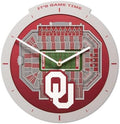 YouTheFan NCAA Oklahoma Sooners StadiumView 3D Wall Clock